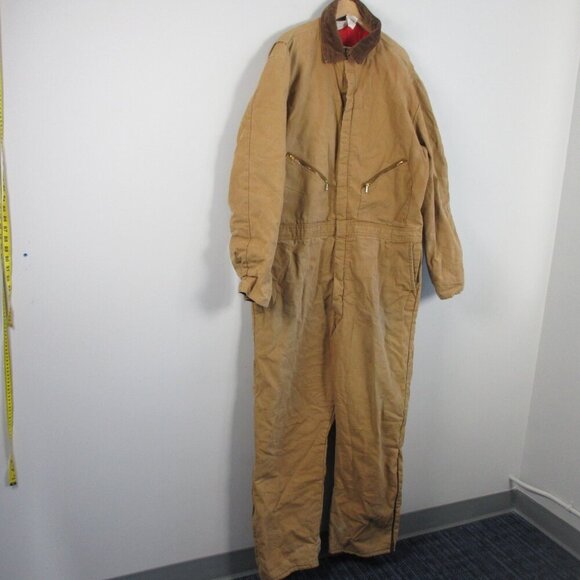 Walls Blizzard Pruf Insulated Coverall Men 2X Brown Canvas 100% Cotton Vtg 1918 - Picture 1 of 16